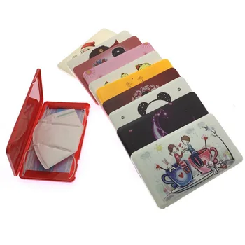 

Face Mask Storage Box Portable Mask Organizer Dustproof Moisture Proof Case Band Aid Bill Temporary Masks For Germ Protection