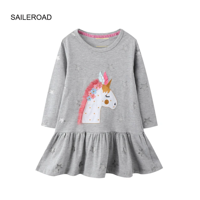 SAILEROAD 2 7 Years Unicorn Dresses 