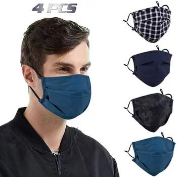 

Mascarilla Solid Men And Women Washable Reusable Mouth Mask Pm2.5 Windproof Foggy Haze Pollution Respirato Mouth Caps Washable