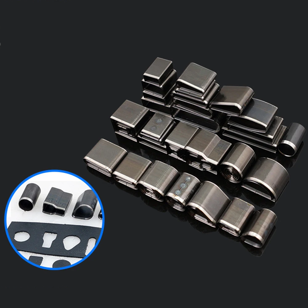 24/39/52/55Pcs Shaped Style Hole Hollow Punch Cutter Set Punching Tool for Leather Belt Phone Holster Leather Craft DIY Tool