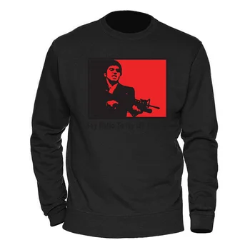 

Men Hoodies Say Hello To My Lil-Friend Printing Tracksuits 2020 Keep Warm Spring Winter Swearshirts Long Sleeve Streetwear Hoody