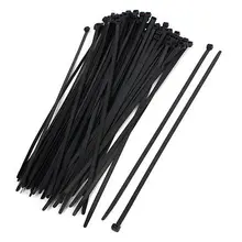 100 шт. черный нейлон сетевой шнур Кабель зипкорд ремень-застежка 16"