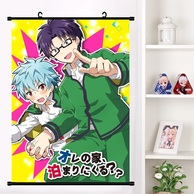 Anime The Disastrous Life Of Saiki K. Nendou Riki Wall Scroll Mural Wall  Hanging Poster Otaku Art Home Decor Gifts Dropshipping - Painting &  Calligraphy - AliExpress