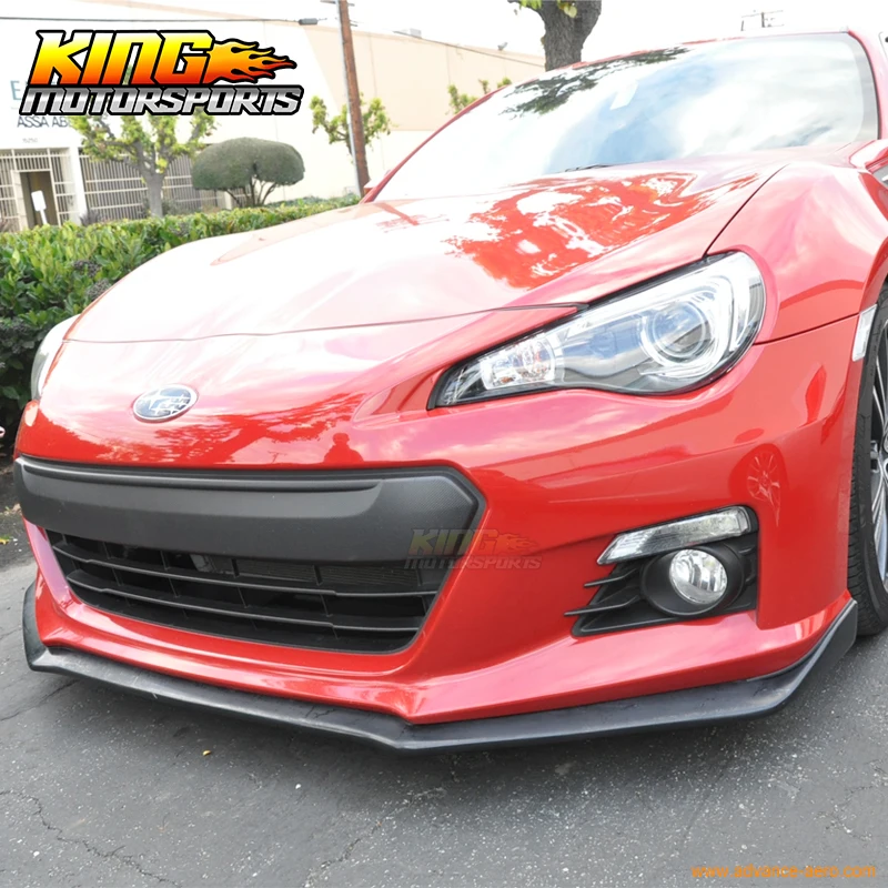 Подходит 2013 2014 2015 2016 Subaru BRZ STI стиль 2 Dr передний бампер спойлер черный PU|bumper lip