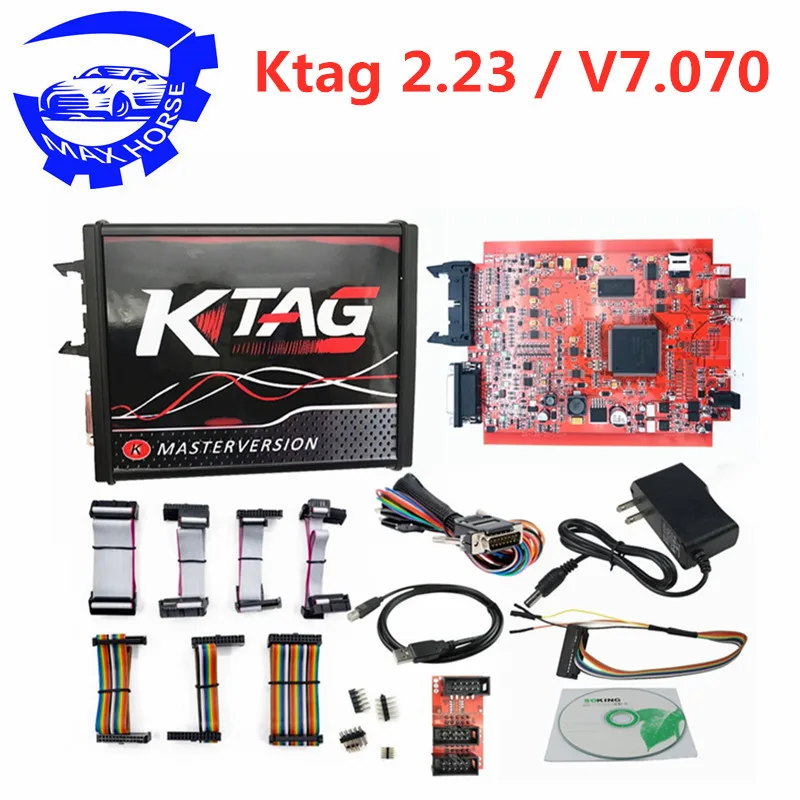 Best Quality A+ Ktag 2.23 Hardware V7.070 No Tokens Limited Works Multi-cars/trucks K Tag Ecu Chip Interface K-tag Master | Автомобили и
