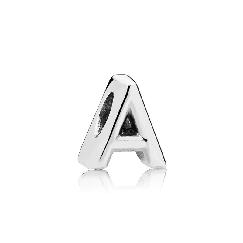 26 lettres anglaises A-Z perles pour bracelet Pandora original femme bijoux accessoire cadeau nouvelle mode classique charme original