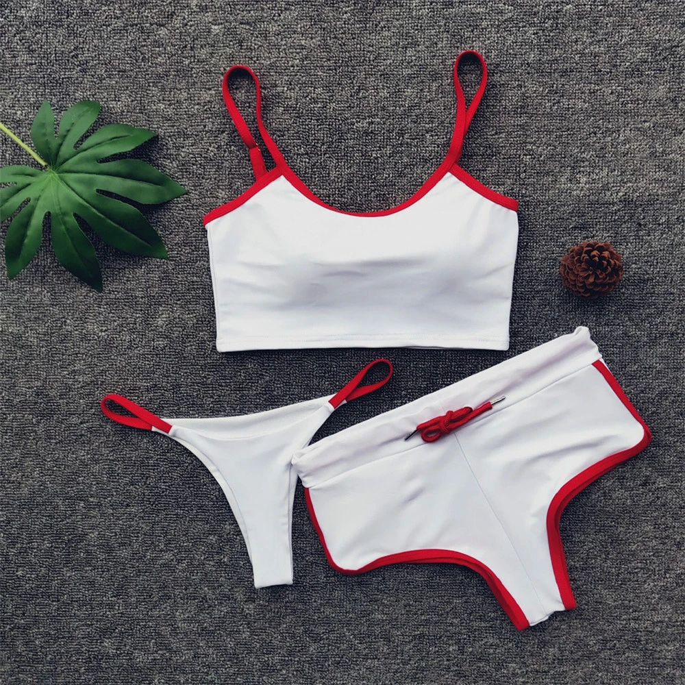

Push Up Bikini Set Swimwear Women Swimsuit Sexy Bathing Suit Women Three Piece Brazilian Bikini High Cut Swimming Suit For Women