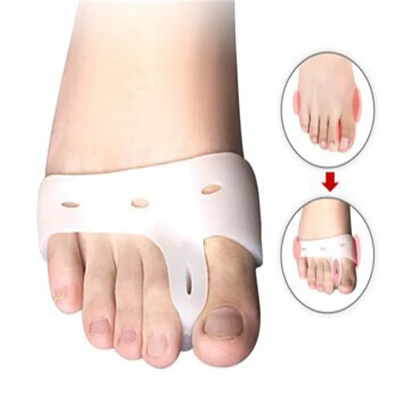1pair=2pcs Genuine New Special Hallux Valgus Bicyclic Thumb Orthopedic Braces Toe Corrector Daily Silicone Toe Big Bone Bunion