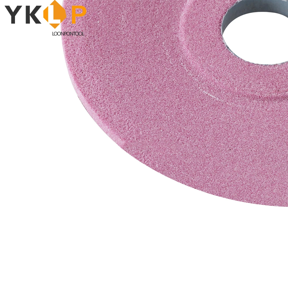 125mm/150mm Ceramic White Corundum Grinding Wheel Disc Abrasive Pad Ceramic Grinding Wheel disc shape 32mm Bore 80#