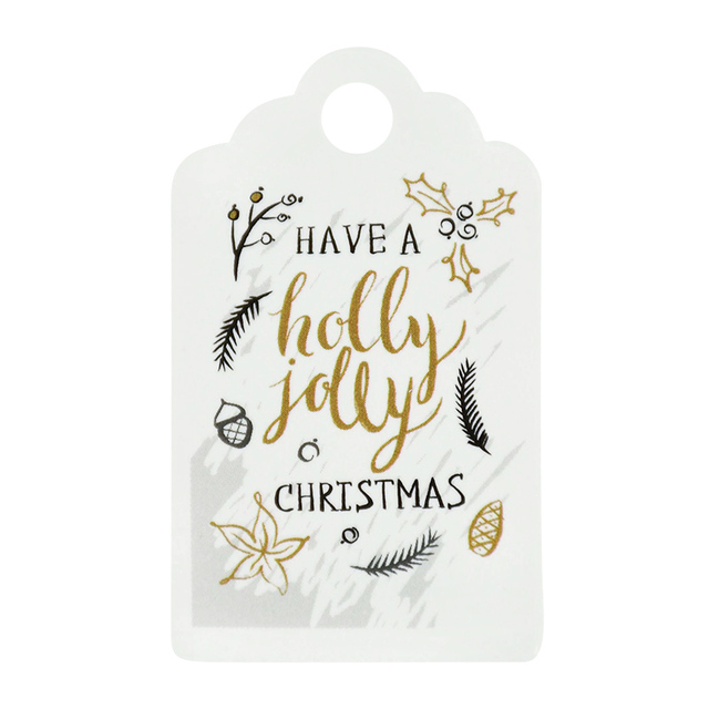 Merry Christmas Paper Cards Gift Tag Label DIY Handmade Crafts Hang Tags Christmas Party Gift Wrapping Supplies Navidad