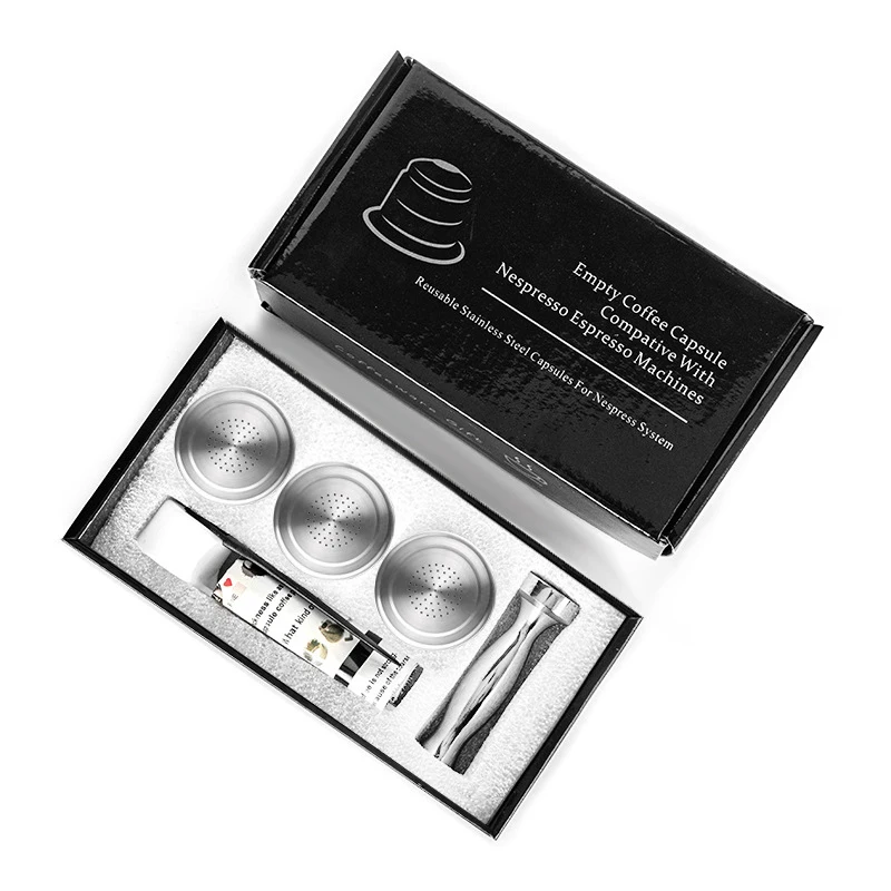 3 капсулы для кофе Nespresso многоразовый держатель из нержавеющей стали кофейных