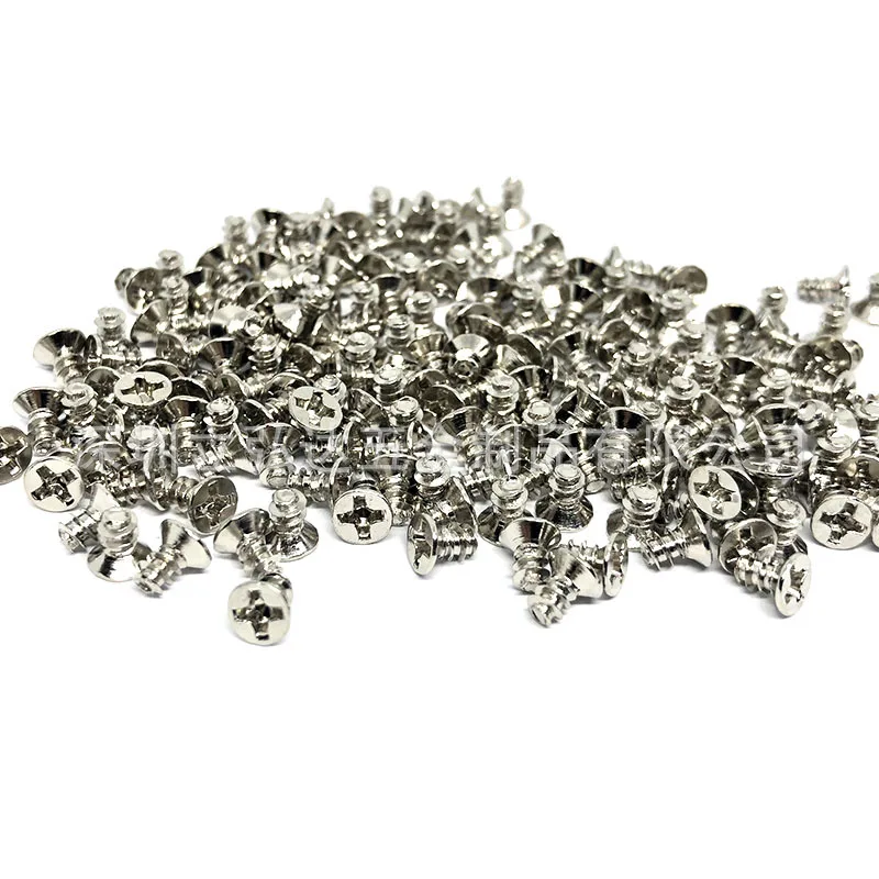 

iron-nickel plated M1-M2 electronic small screws cross countersunk self-tapping screws stainless steel screws