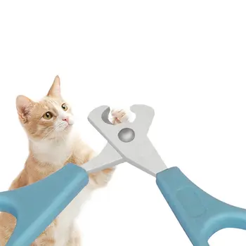 

Pet Stainless Steel Nail Clipper Cats Claw Cutting Grooming Scissor Plastic Handle