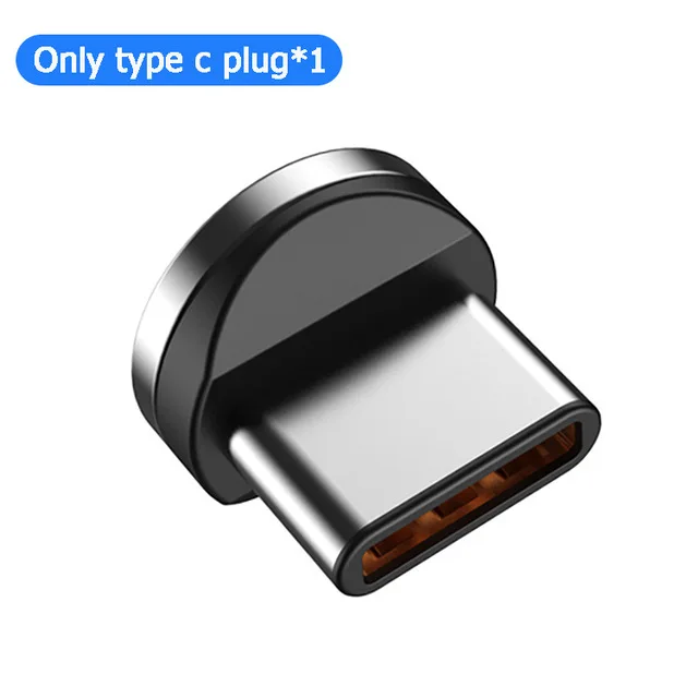 Магнитный кабель штекер типа C Micro USB C вилки для iphone быстрой зарядки телефона Microusb type-C магнит зарядное устройство разъем для samsung S9 - Цвет: Type C plug no cable