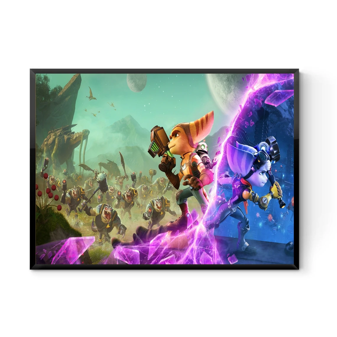 Ratchet & Clank Rift Apart Videogioco Poster Home Wall Painting Decoration (Senza Cornice)