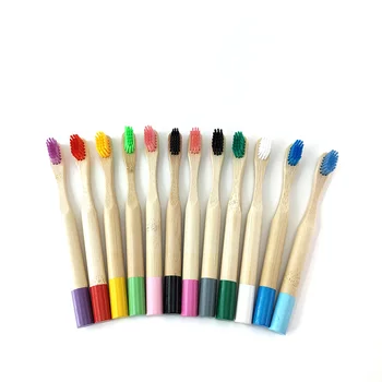 

1PC Environmental Bamboo Charcoal Health Toothbrush For Oral Care Teeth Cleaning Eco Medium Soft Bristle Brushes for Children