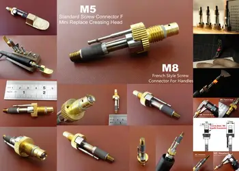 

1pc Leather Craft Electric Edging & Creasing Machine Iron Heating Element Body Head Tip Tool Sewing Stitching Carving Stamping