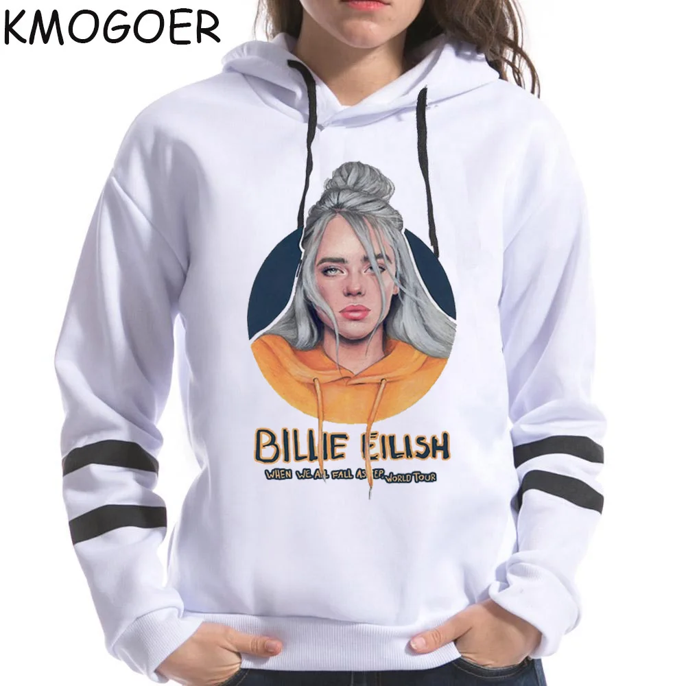 Billie Eilish Толстовка с принтом и капюшоном для женщин и мужчин Толстовка Одежда Harajuku Fans гранж повседневные толстовки готические Kpop толстовки