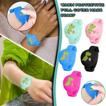 

5PC Explosive Printed Silicone Hand Sanitizer Hand Washing Gel Alcohol Divided Bracelet Wrist Strap + Sharp Mouth Bottle J50
