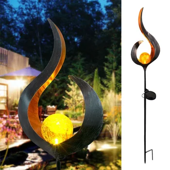 

LED Solar Light Garden Lights Hollow Out Moon Iron Outdoor Lamp Control Induction Landscape Lamps Pathway Lawn Warm Multi Tool