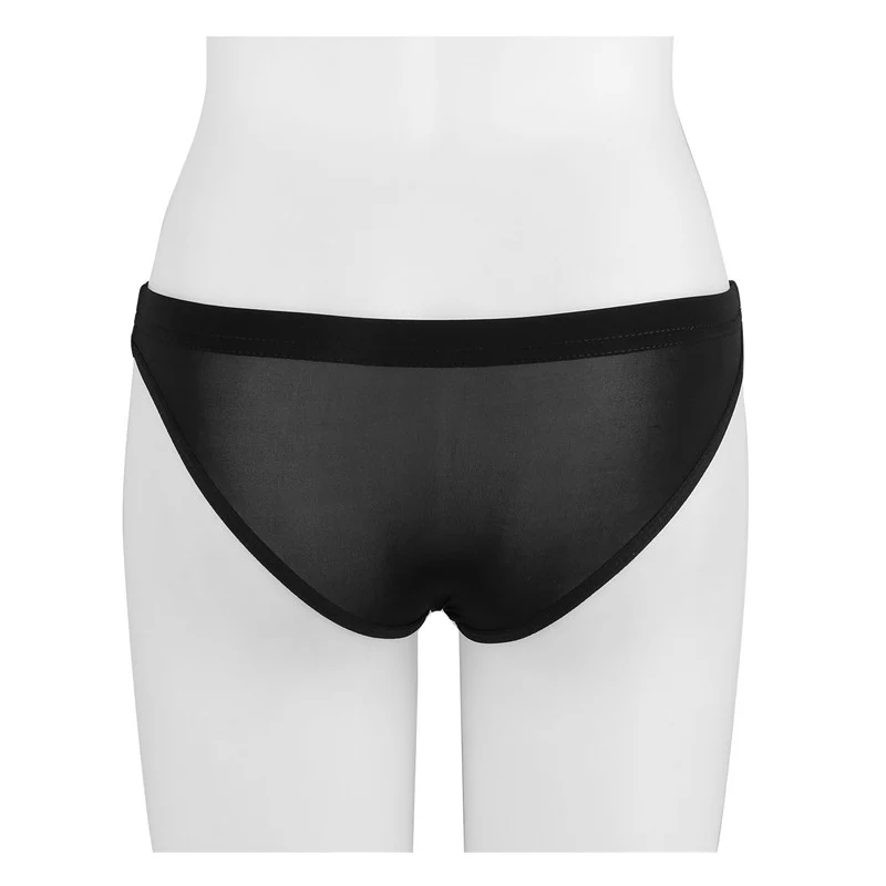 Women See Through Sheer Micro Mini Lingerie Low Rise High-Stretch Ultra-Silky Seamless Thong Briefs Underwear Sexy Lady Panties