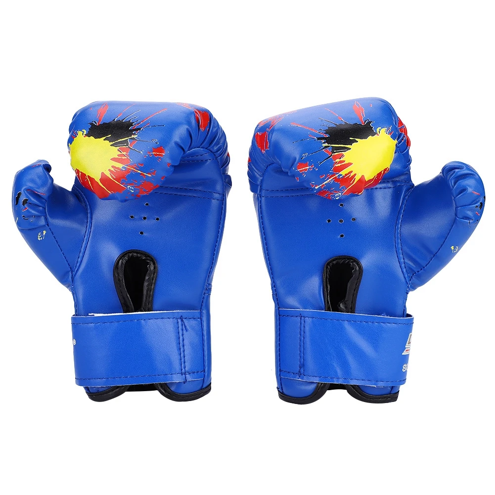 Child Boxing Gloves Kids Professional Training Fighting Gloves Muay Thai Sparring Punching Kickboxing Breathable PU Gloves