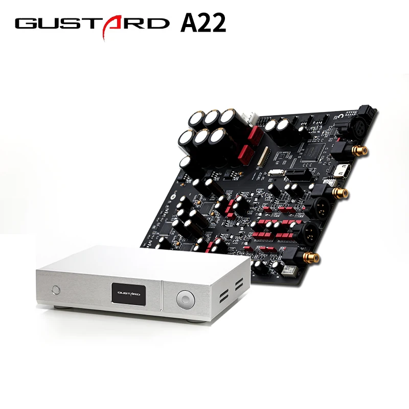 Предпродажа GUSTARD DAC-A22 DAC Dual AK4499 XMOS поддержка DSD512 PCM768 встроенный сбалансированный декодер AC100V-240V