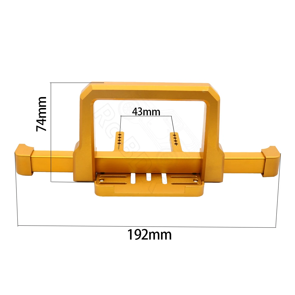 Durable Aluminum Alloy RC Car Metal Front and Rear Bumper Set