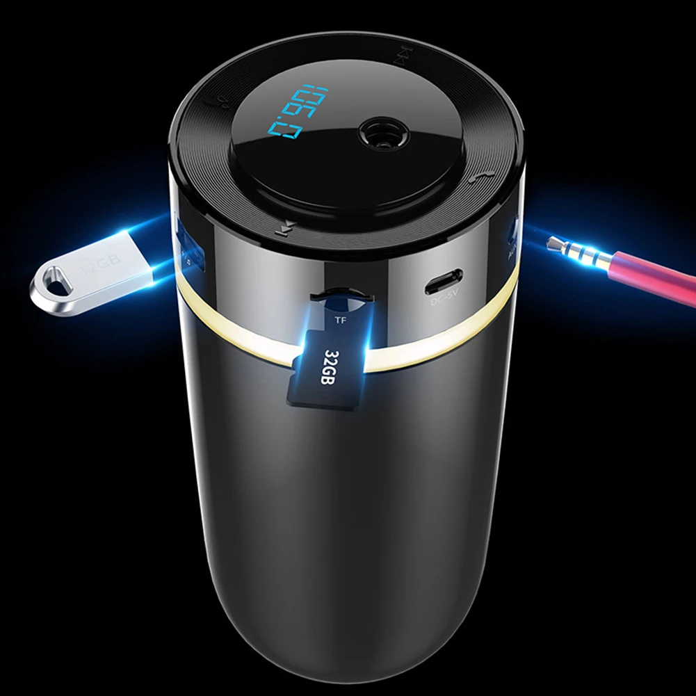 Автомобильный Bluetooth fm-передатчик громкой связи телефон зарядное устройство увлажнитель радио адаптер автомобильный carros интерьер Новые популярные аксессуары