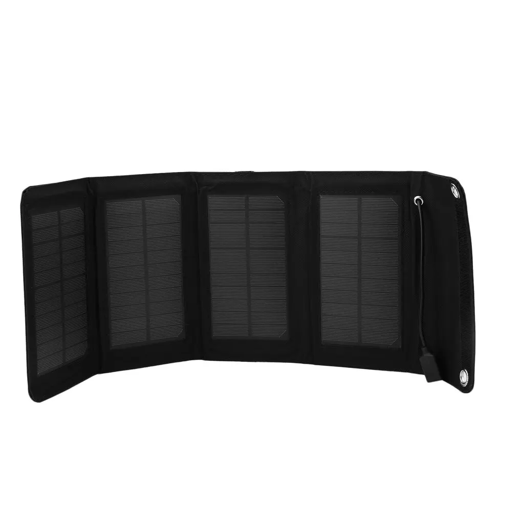 Portable 7W 5V Folding Solar Charger High Quality Solar Panel Charger USB Output Camping Charger for Mobile Phone 195*105*25mm