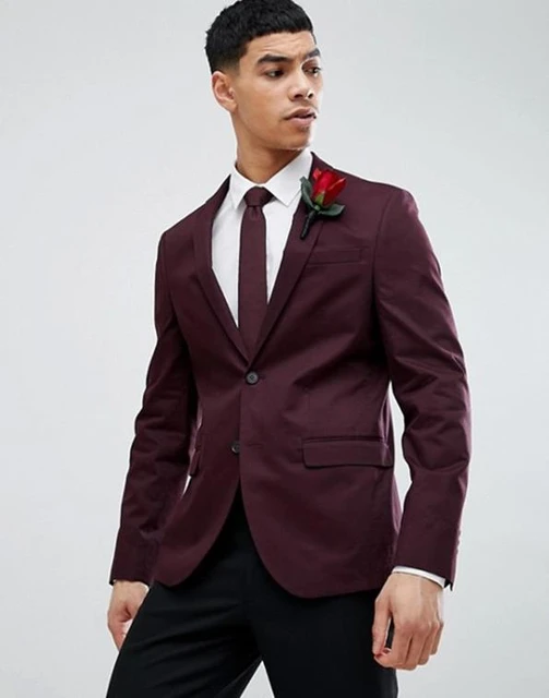 Buy Maroon Slim Fit Blazer Online at Muftijeans