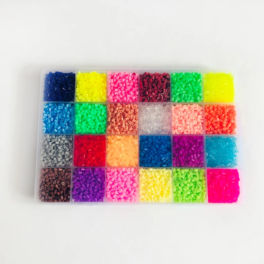 DOLLRYGA jouet enfant 2,6 мм бисер мини-Хама 15000 шт 24 цвета perler детские игрушки гарантия бисер активность предохранитель бусины lote