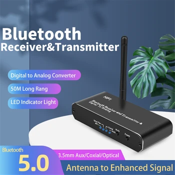 

Bluetooth 5.0 Audio Adapter Bluetooth Receiver Transmitter Fiber Coaxial Digital to Analog Audio Converter