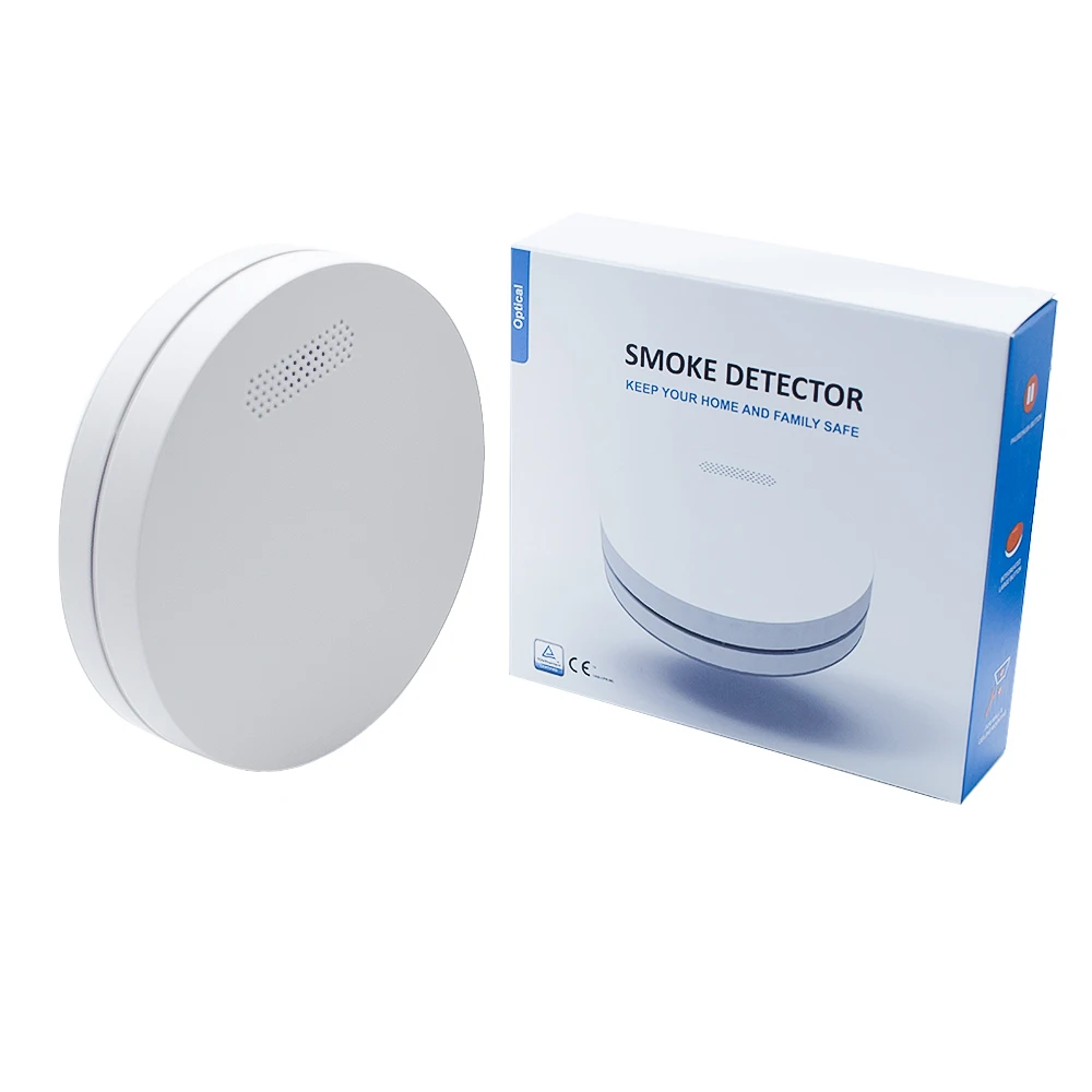 Sensor Detector de humo Wifi, alarma de fuego, sistema de seguridad para el hogar, bomberos, Tuya, WiFi, protección contra incendios independiente
