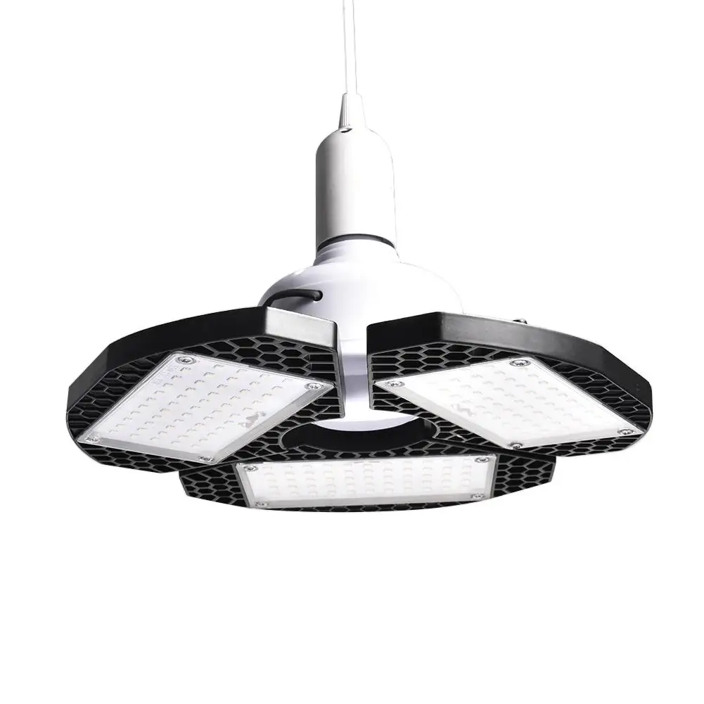 E26/E27 светодиодный светильник для гаража 100 Вт деформируемый потолочный светильник 12500LM магазин рабочий светильник ing с 3 регулируемыми панелями SMD2835
