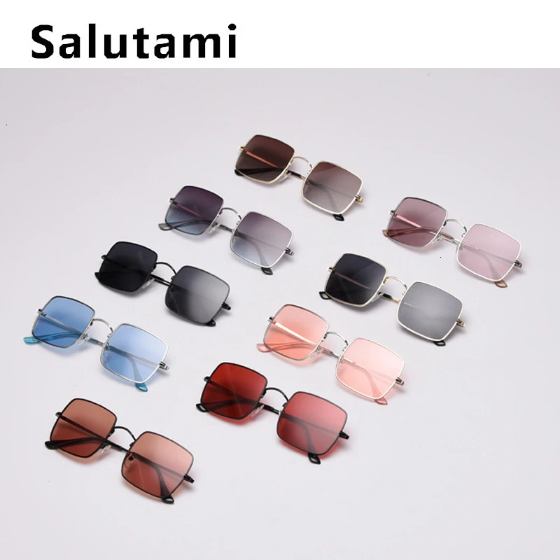 Маленькие квадратные поляризованные солнцезащитные очки из сплава для женщин, роскошные Брендовые мужские ретро солнцезащитные очки с одним мостом, женские черные и красные оттенки