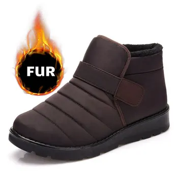 

2019 New Hot Sale Fashion Women Boots Waterproof Snow Boots Winter Work Shoes Keep Warm Fur Women Footwear Outdoor Plush Shoes