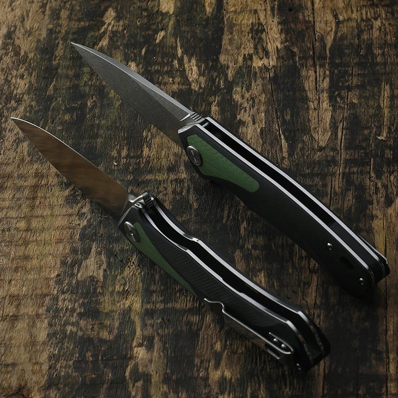 Petrified Fish PF838 Jackknife Folding Knife D2 Steel G10 Handle Pocket Knife Fish Hunting Outdoor EDC Cutting Hand Tools 4