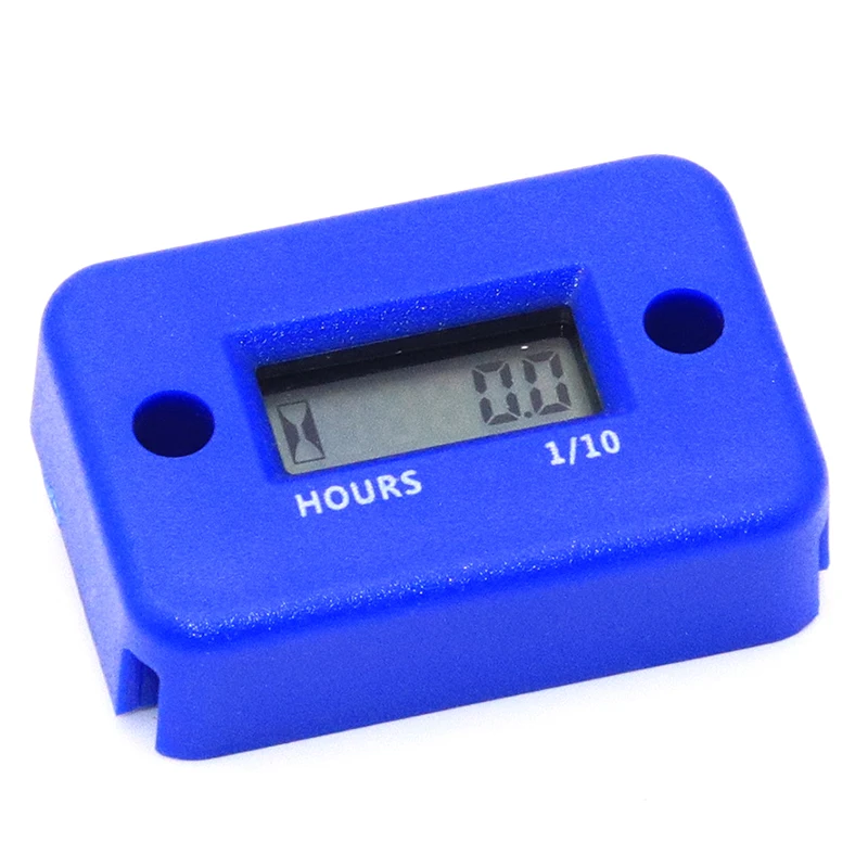 Reamocea Inductive Digital Hour Meter Tachometer Waterproof LCD Display Fit for Bike ATV Motorcycle Snowmobile Motocross Truck - Цвет: Blue