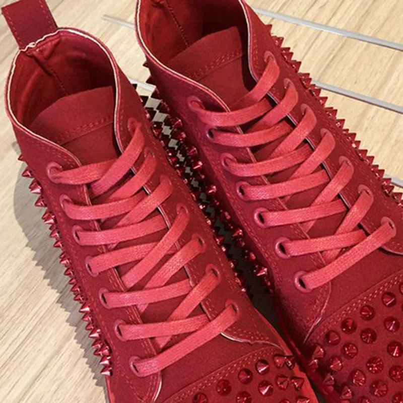 Solid Studded Eyelet Sneaker Lace-up Casual Flat Martin Boots for Women FK88