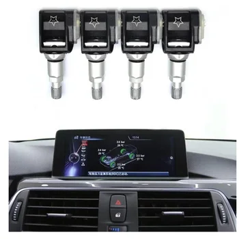 Sensore di monitoraggio della pressione dei pneumatici per auto 4 pezzi TPMS per BMW 3 5 G30 G31 G11 G12 G01 G38 X3 X4 X5