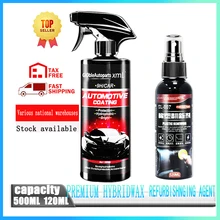 500MLCar répulsif céramique revêtement Nano verre plaqué cristal revêtement étanche Agent Paint120MLCar intérieur remis à neuf outils