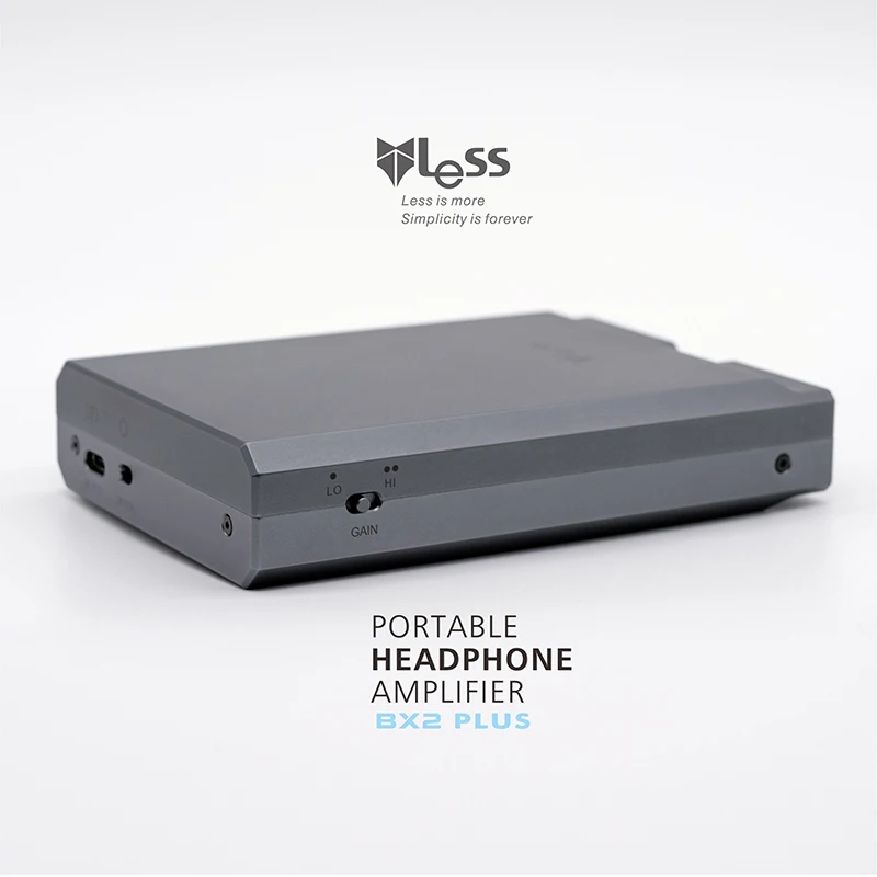 1 PCS Portable LESS BX2 PLUS dual channel output HI END AMP Full balance earphones and headphone amplifier with leather case