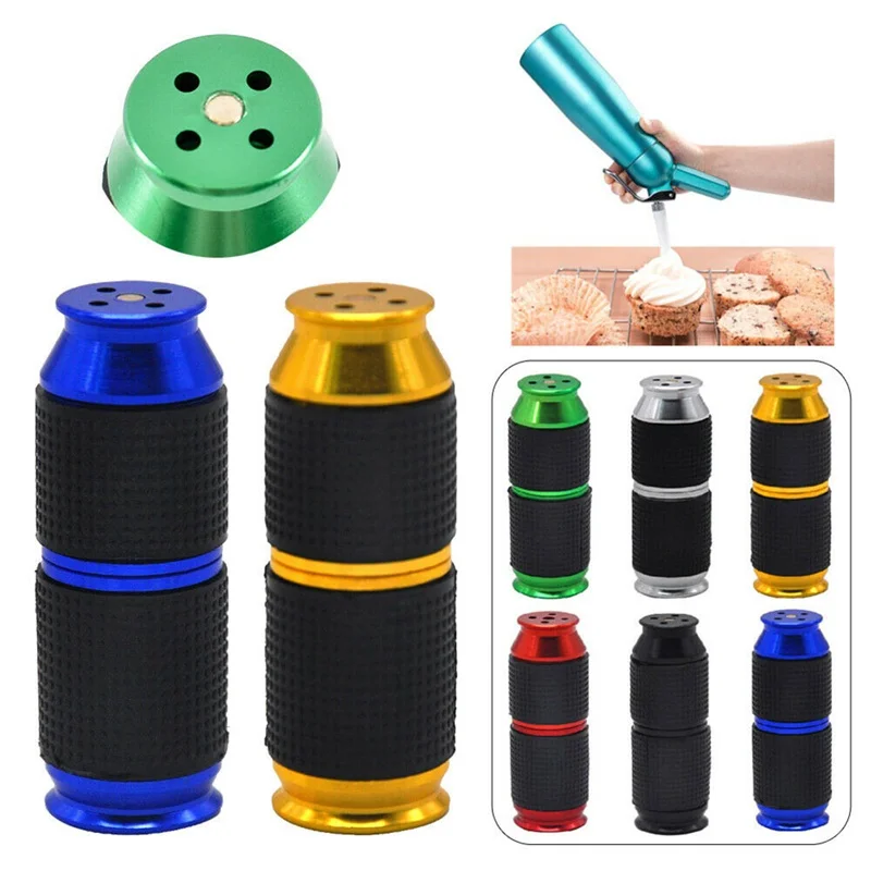 

1pc Cream Whipper Whipped Cream Cracker Dispenser Mini Rubber Grip Gas Cream Whipper Cracker Kitchen Cream Dessert Tools