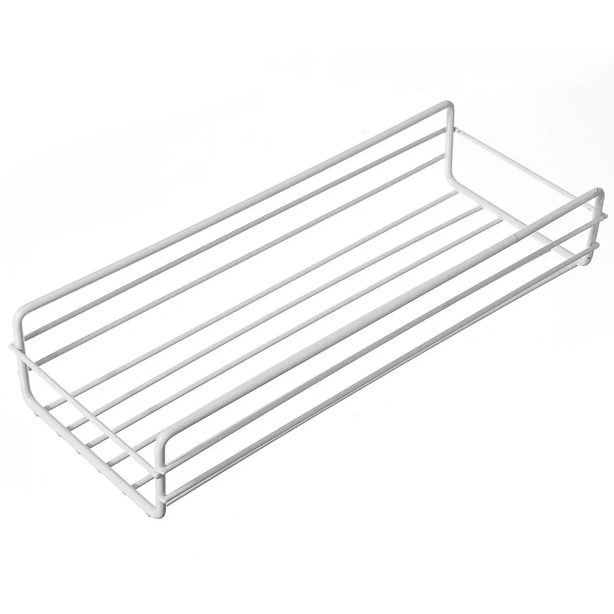 Bathroom Tray Storage Rack Organizer Multifunction Rectangle Shower Shelf No Drilling Removable