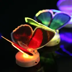 СВЕТОДИОДНЫЙ Ночник Лампа романтическая красочная прикроватная Бабочка для детской комнаты вечерние украшения дома лампа @