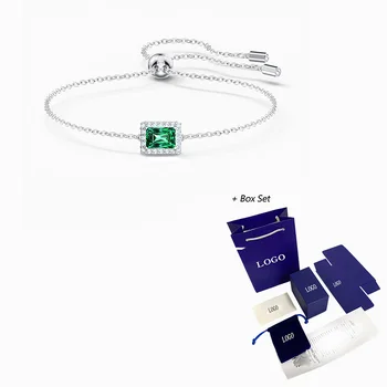 

2020 Fashion SWA New Angelic Rectangular Sliding Buckle Bracelet Elegant Rectangular Exquisite Decoration Ladies Romantic Luxury