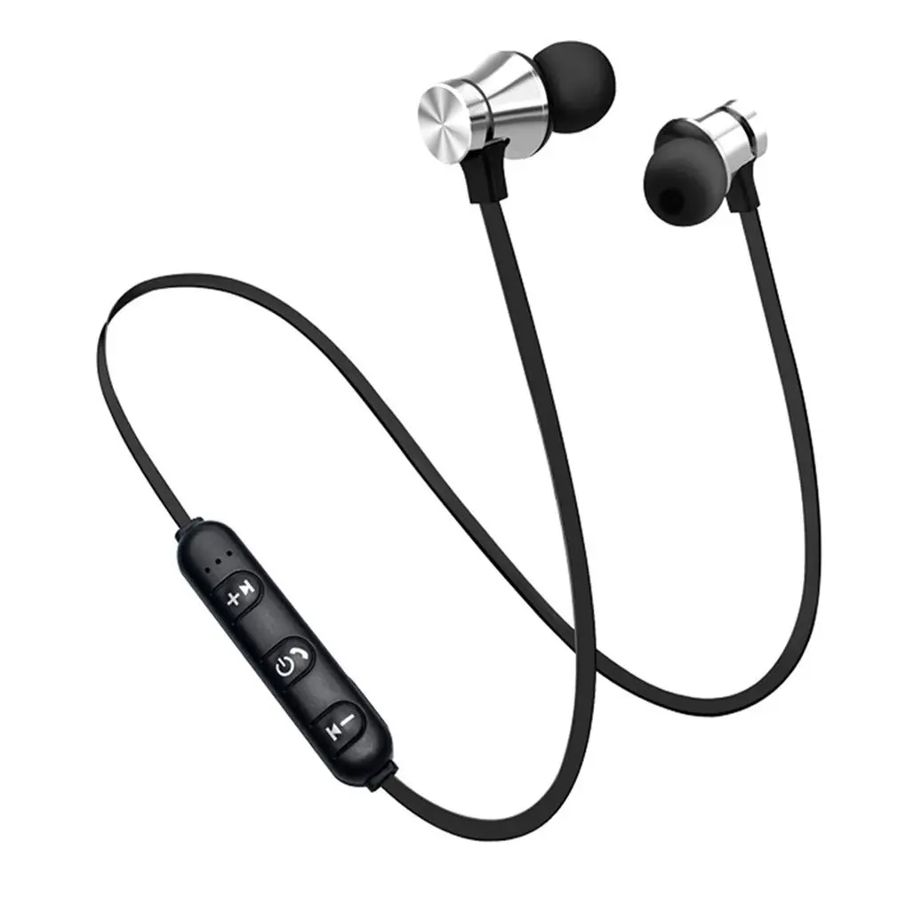 Магнитные наушники Bluetooth 4,2, спортивные наушники для бега, беспроводная гарнитура с шейным ремешком, наушники с микрофоном, стерео музыка для всех смартфонов