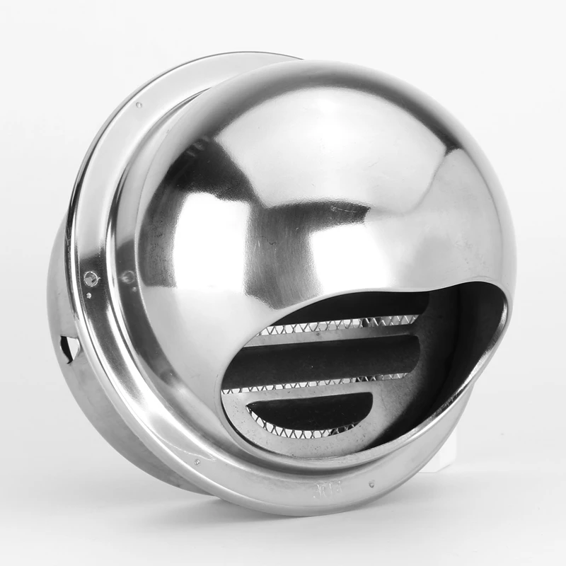 4-12" stainless steel exhaust hood wall Ceiling vent cap Exhaust Grille Cover outdoor air outlet kitchen ventilation fan system