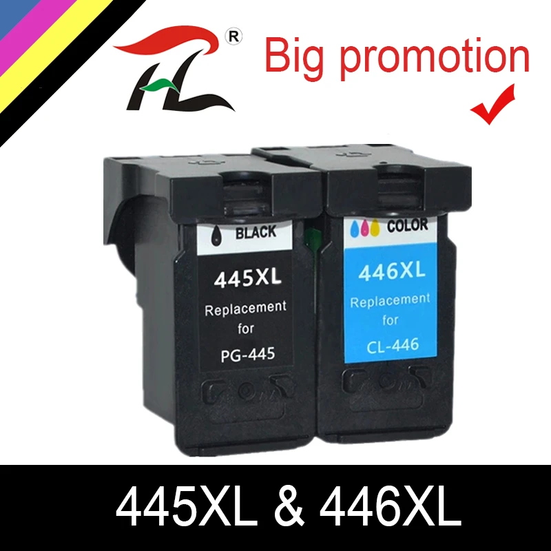 YLC совместимый с PG 445 PG445XL pg445 CL 446xl чернильный картридж для Canon PIXMA MG 2440 2540 2940 MX494